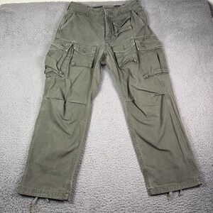 Engineered Garments FA Cargo Pants Mens S Green Ripstop Cotton Military USA Made